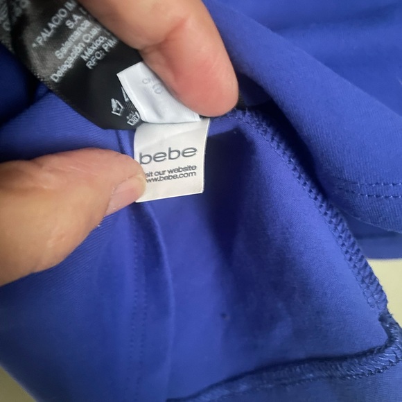 bebe Royal Blue Mini Skirt Sz S - Picture 4 of 6